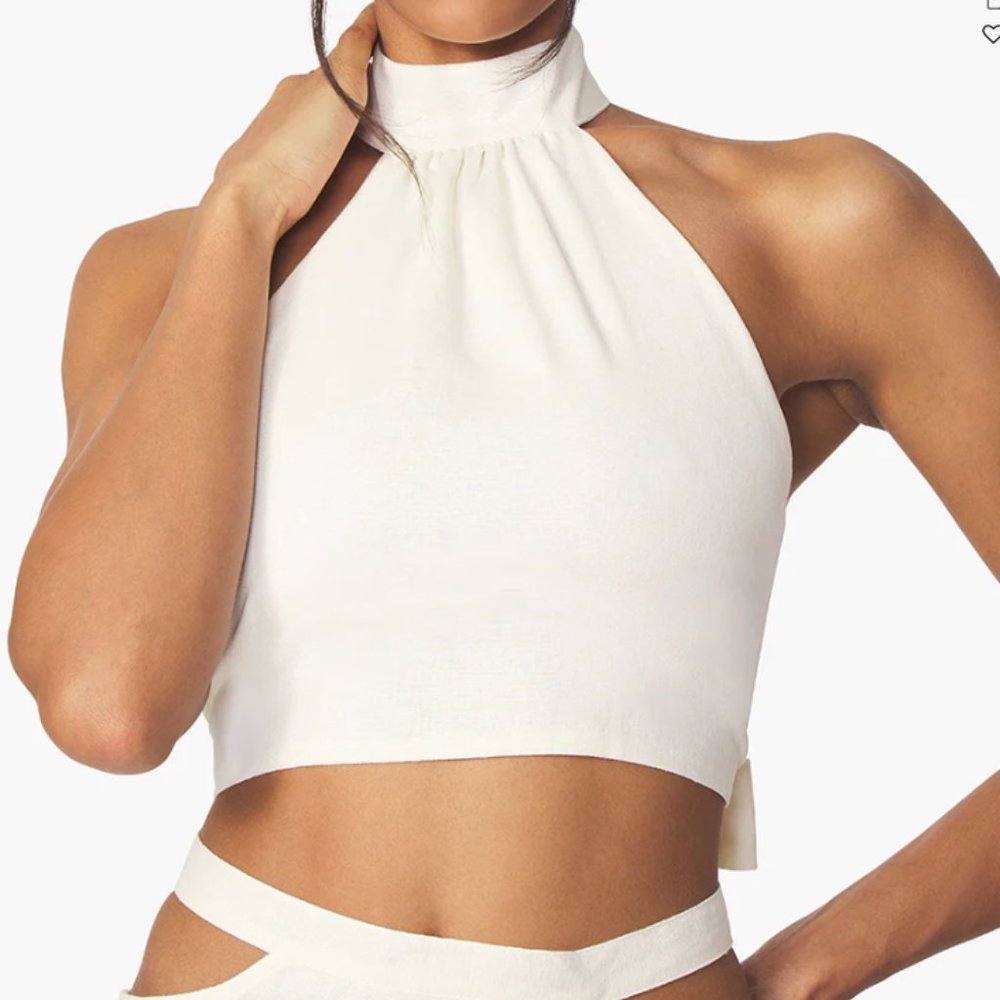 Halter Linen Blend Top